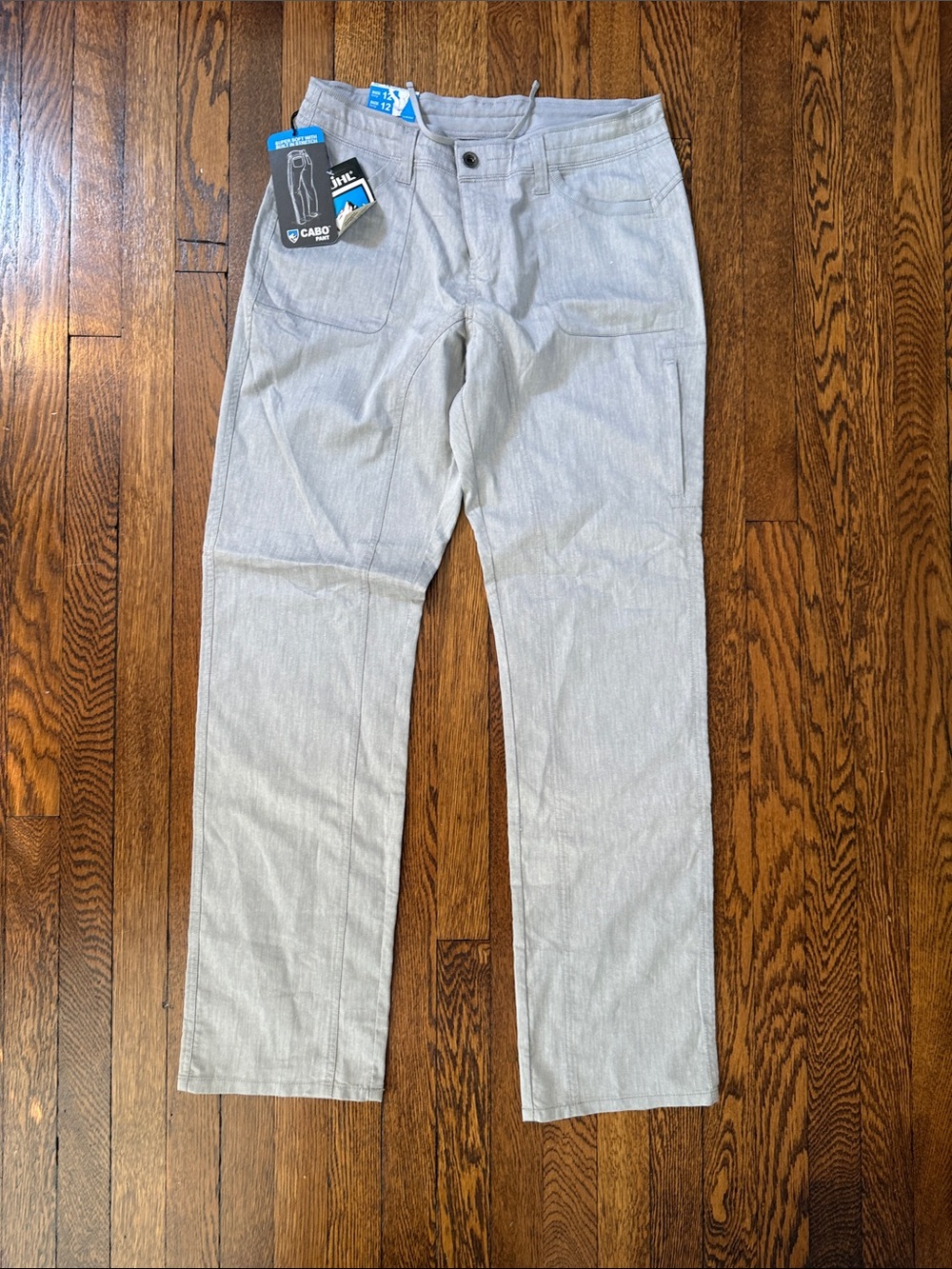 Kuhl Cabo Pants, NWT, 12 Long, light gray